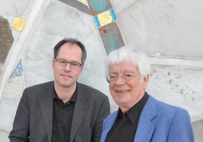 Christian Lorenz (links), Intendant der Internationalen Bachakademie Stuttgart, und Helmuth Rilling, deren Gründer [(c) Holger Schneider / Musikfestuttgart]